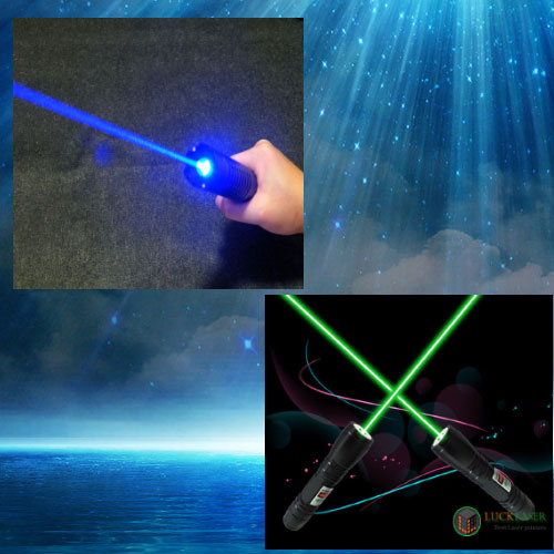 2000mw blue laser pointer and a 200mw green laser pointer sold together